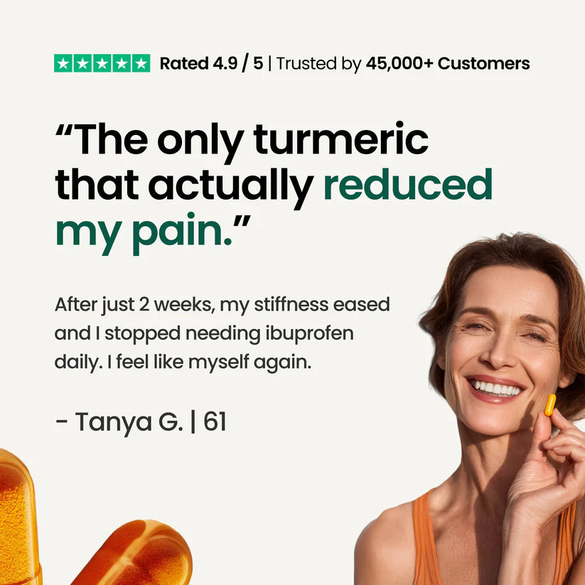 Move More Comfortably with Turmeric Curcumin (1,000mg)
