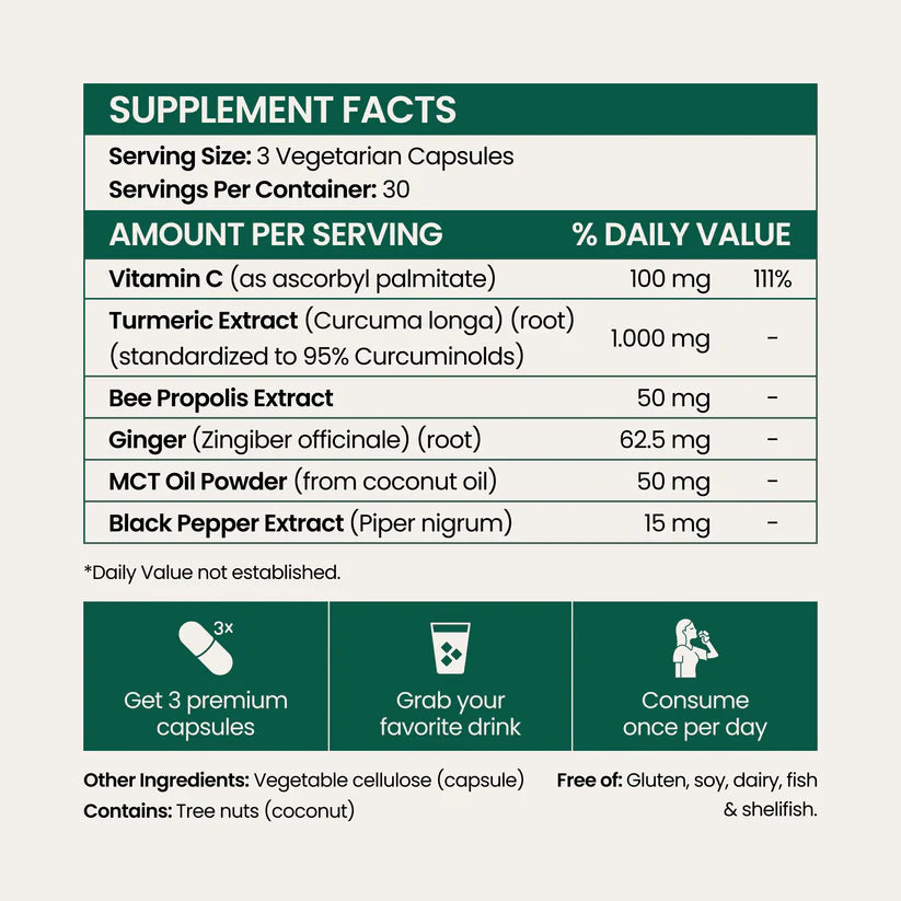 Move More Comfortably with Turmeric Curcumin (1,000mg)
