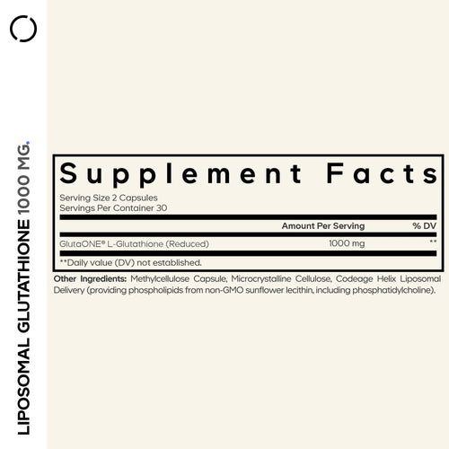 Liposomal Glutathione 1000 mg.