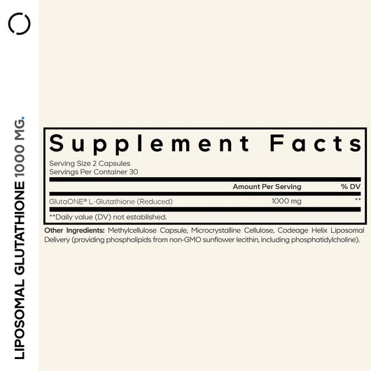Liposomal Glutathione 1000 mg.